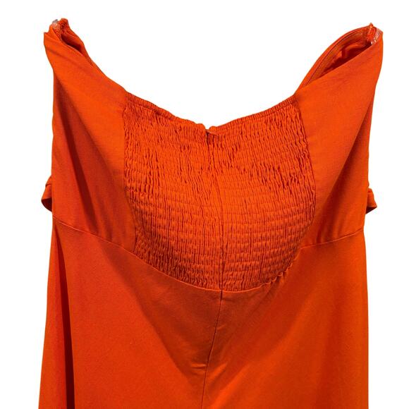 NWT FORTUNE ONE Orange Glowing & Going Maxi Dress, size XL - Picture 6 of 11